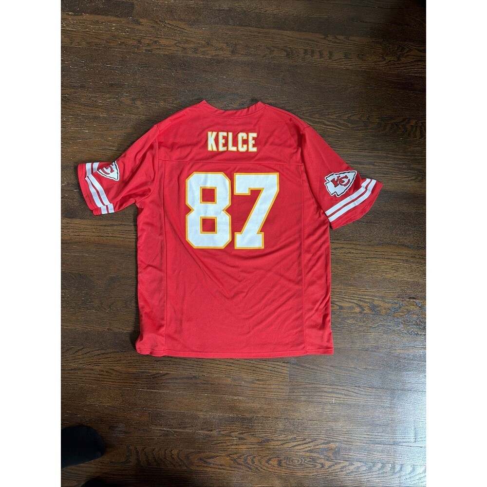 New Mens X Large NFL Apparel Kansas City Chiefs #87 Travis Kelce Jersey NWT XL